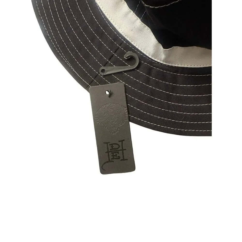 Ed Hardy wide brim boonie Sun hat, Adjustable chin strap, new with tags